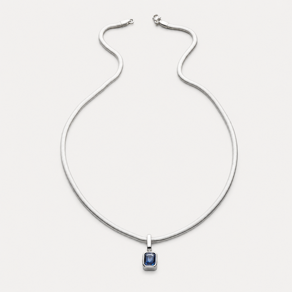 AZURE GEMSTONE PENDANT | SILVER