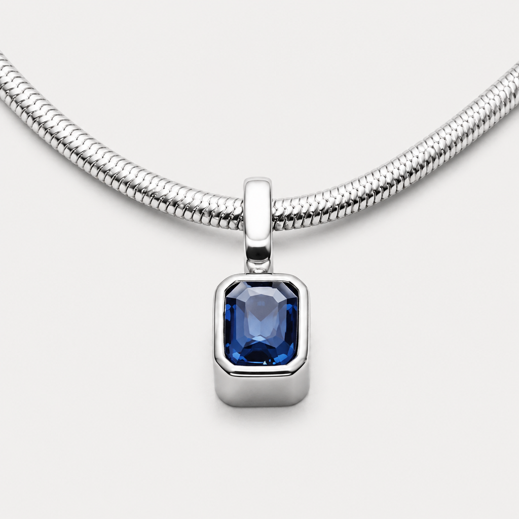 AZURE GEMSTONE PENDANT | SILVER