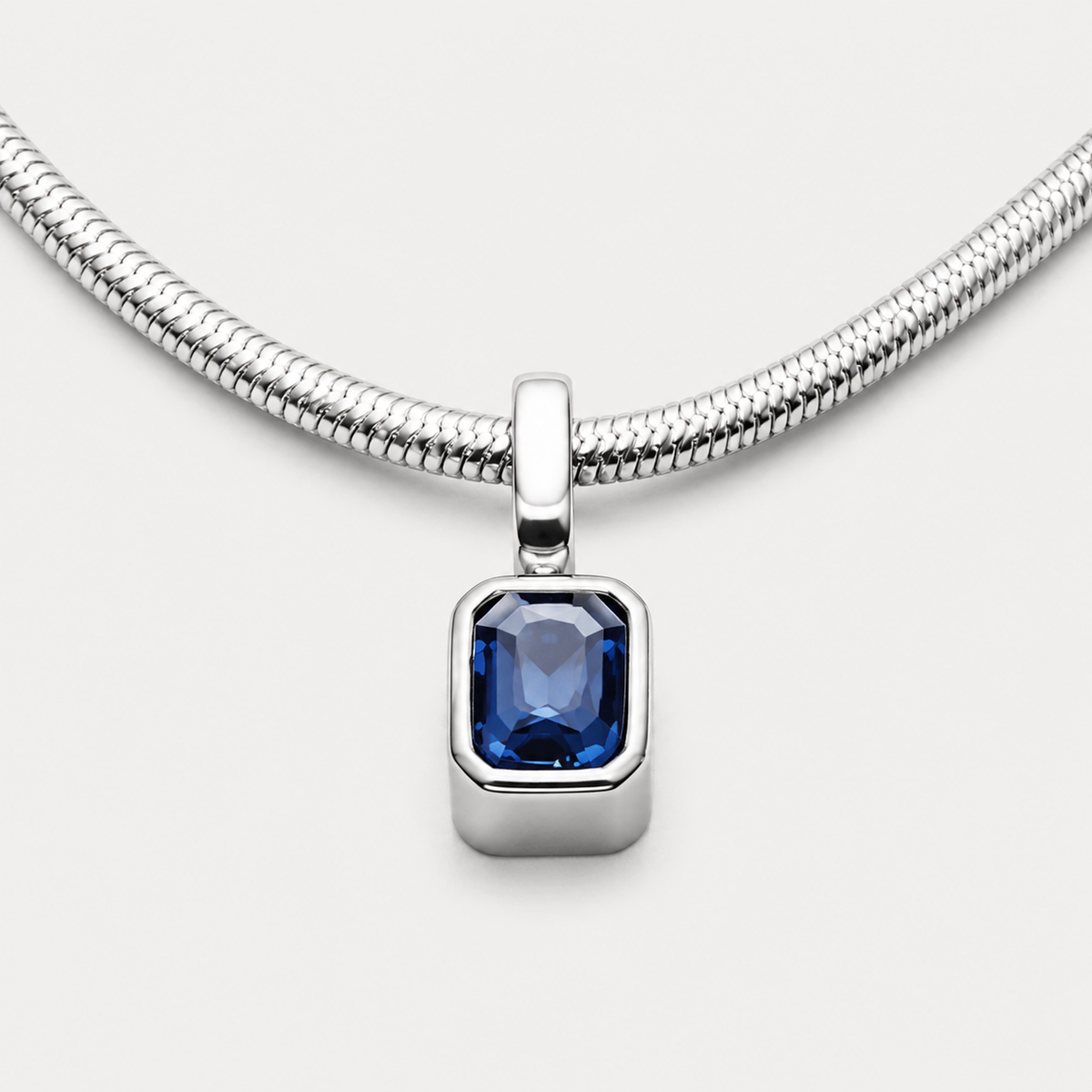 AZURE GEMSTONE PENDANT | SILVER